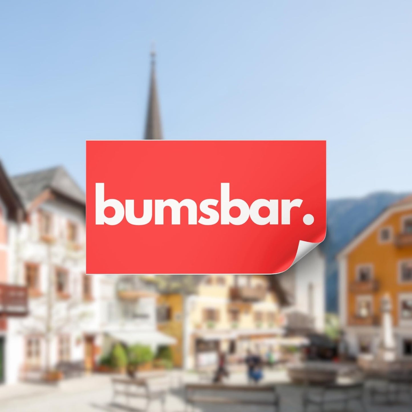 50x BUMSBAR. Sticker Aufkleber