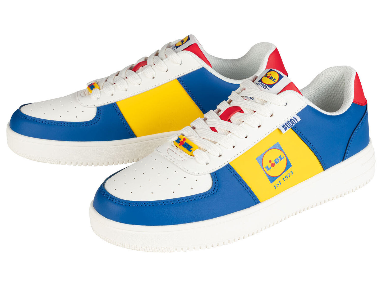 LIVERGY® Lidl Herren Sneaker Schuhe Kollektion limitiert blau gelb nummeriert