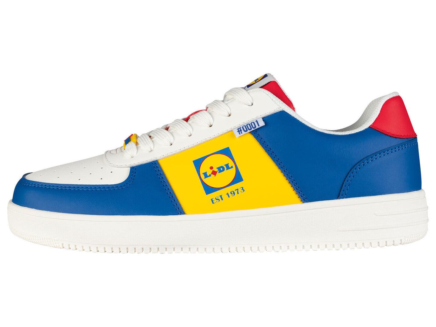 LIVERGY® Lidl Herren Sneaker Schuhe Kollektion limitiert blau gelb nummeriert
