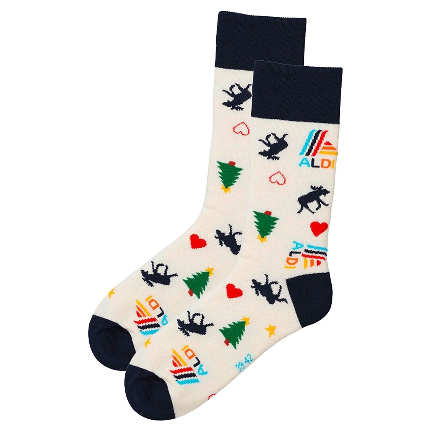 Aldimania Socken Aldi Weihnachten Christmas Limited Edition 3.0 Gr. 39-42 43-46